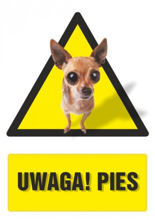 Znak Uwaga! Pies (PC200)