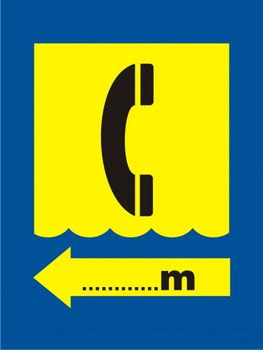 Znak Telefon na Płycie PCV (OH503)