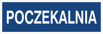 Znak poczekalnia na płycie PCV (801-254)