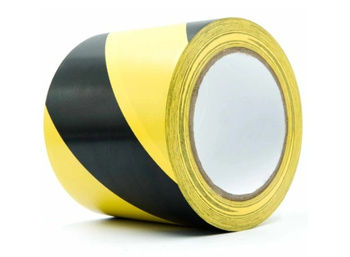 Taśma bhp samoprzylepna żółto-czarna 100mm/33m