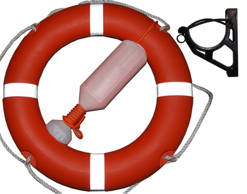 Koło ratunkowe 71cm z zasobnikiem z linką (z atestem)