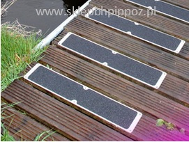 Listwa antypoślizgowa czarna 115mm x 635mm - grube ziarno
