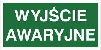 Znak wyjście awaryjne (104-02) Techem