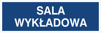 Znak sala wykładowa na płycie PCV (801-229)