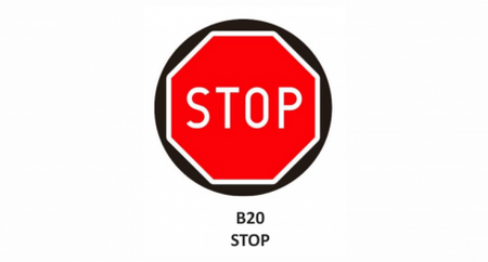 Slajd do projektora LED STOP! (B20) (lightSINGS)