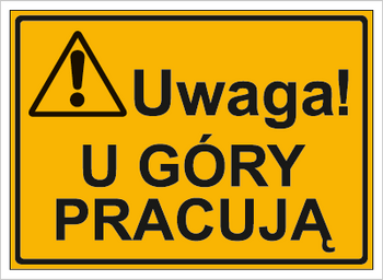 Znak uwaga u góry pracują na płycie HIPS (319-04)