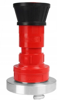 Prądownica krótka hydrantowa PW52 regulowana z nasadą 52 (BOD9)