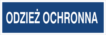Znak odzież ochronna na płycie PCV (801-162)