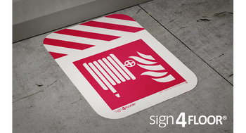 Hydrant z polem odkładczym (znak podłogowy) (F002A-F)