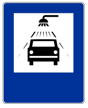 Znak informacyjny METALOWY Myjnia (D26b)