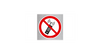Zakaz używania telefonów (znak podłogowy) (P013-F)