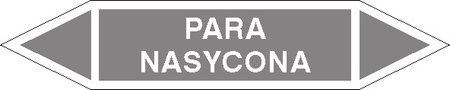 Tabliczka na rurociągi Para nasycona znak na Folii Samoprzylepnej (R-P05)