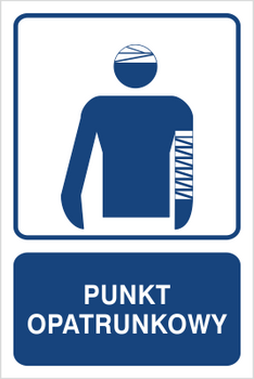 Znak punkt opatrunkowy na płycie PCV (823-144)