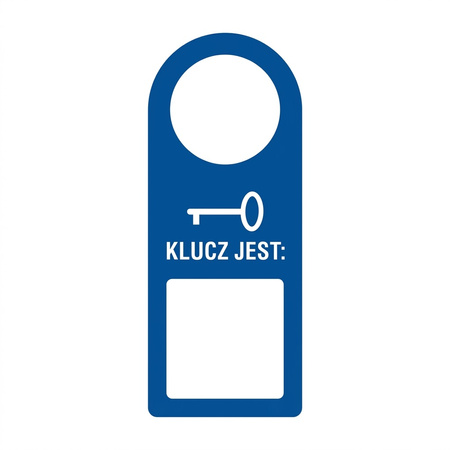 Zawieszka - Klucz jest na płycie PCV (TC012)