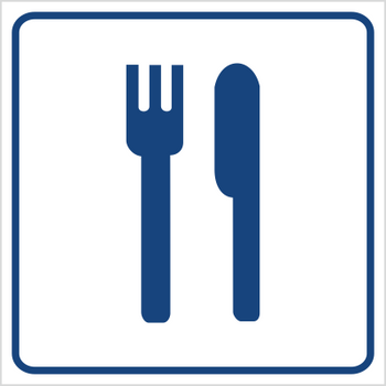 Znak restauracja, stołówka, jadłodajnia (823-52)