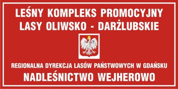 Znak Tablica informacyjna o nadleśnictwie ( z godłem państwowym) (OB026)