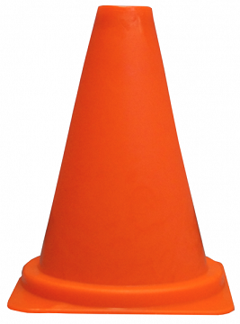 Pachołek drogowy elastyczny bez pasów 30cm PVC