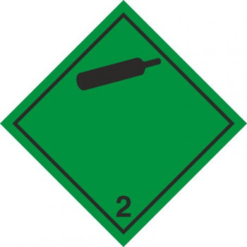 Znak gazy niepalne i nietrujące na Folii Samoprzylepnej (MB107)