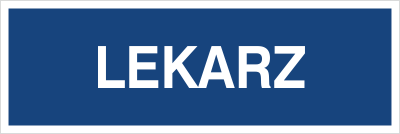 Znak lekarz na Folii Samoprzylepnej (801-243)