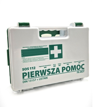 Apteczka zakładowa pierwszej pomocy K-13.2 z wyposażeniem DIN 13157 + ustnik