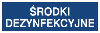 Znak środki dezynfekcyjne na płycie PCV (801-236)