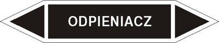 Tabliczka na rurociągi Od pieniacz znak na Folii Samoprzylepnej (R-IC05)
