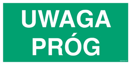 Znak uwaga próg (AC021) Signproject