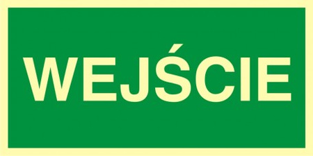 Znak wejście (AC036) Signproject