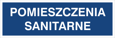 Znak pomieszczenie sanitarne na płycie PCV (801-92)