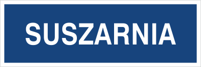Znak suszarnia na płycie PCV (801-60)