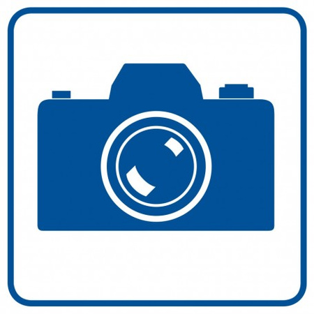 Znak tu wolno fotografować na Folii Samoprzylepnej (RA084)