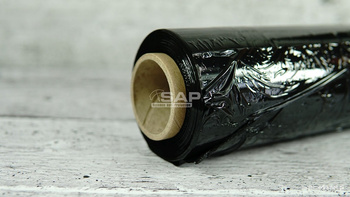 Folia stretch czarny 1,5 kg brutto