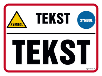 Znak na zamówienie Wzór S-221 na płycie świecącej