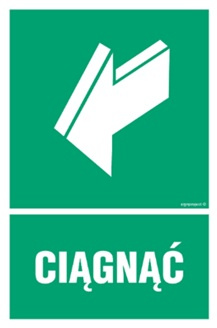 Znak ciągnąć (AC029) Signproject