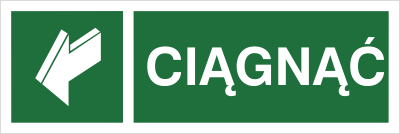 Znak ciągnąć (111-01) Techem