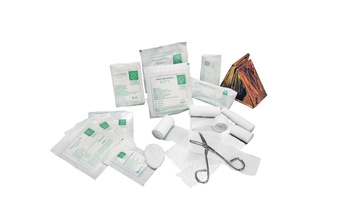 Wyposażenie apteczki pierwszej pomocy DIN 13157 + ustnik