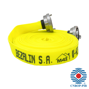 Wąż do pożarów wewnętrznych 42/20 ŁA/LUM/PU (MIESZKANIÓWKA M42) - BEZALIN