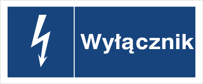 Znak Wyłącznik na Folii Samoprzylepnej (530-05b)