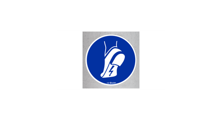 Stosuj obuwie antystatyczne (znak podłogowy) (M032-F)