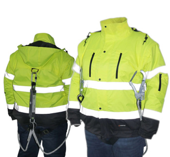 Kurtka zimowa ostrzegawcza KARDIF do prac na wysokości