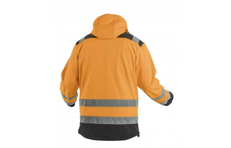 Kurtka Softshell z kapturem ARGEN ostrzegawcza pomarańczowa