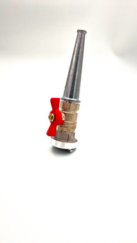 Prądownica wodna z zaworem aluminiowa 52 z nasadą aluminiową (BOD11)