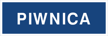 Znak piwnica na Folii Samoprzylepnej (801-56)