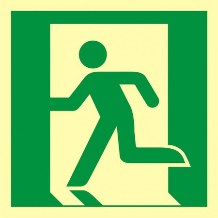 Znak wyjście ewakuacyjne (lewostronne) (AE001) Signproject