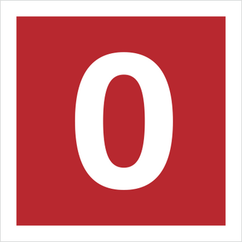 Znak cyfra 0 (808-08)