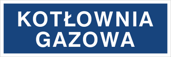 Znak kotłownia gazowa na Folii Samoprzylepnej (801-49)