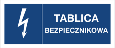 Znak Tablica bezpiecznikowa na Folii Samoprzylepnej (530-30b)