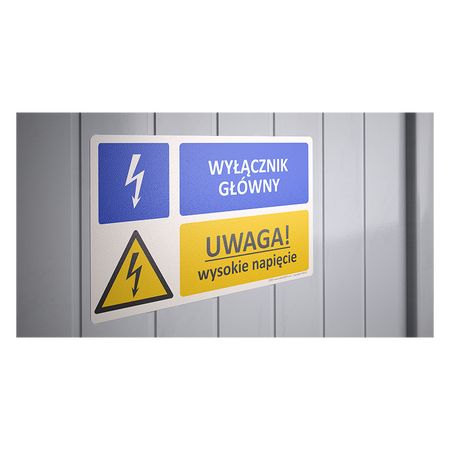 Oznaczenie Wyłącznik główny - Uwaga! Wysokie napięcie (Z017)