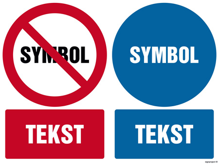 Znak na zamówienie Wzór S-504 na folii samoprzylepnej