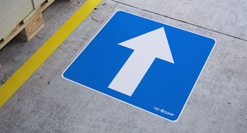 Droga jednokierunkowa (znak podłogowy) (D03-F)